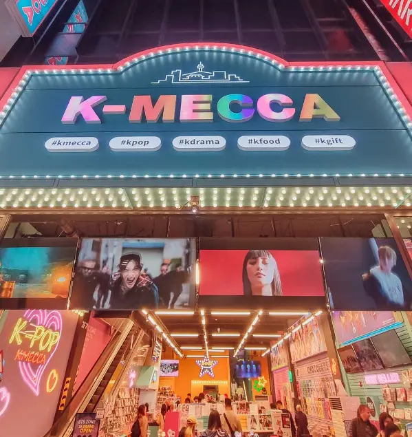 Vista moderna de Seul, Coreia do Sul, com luzes da cidade à noite